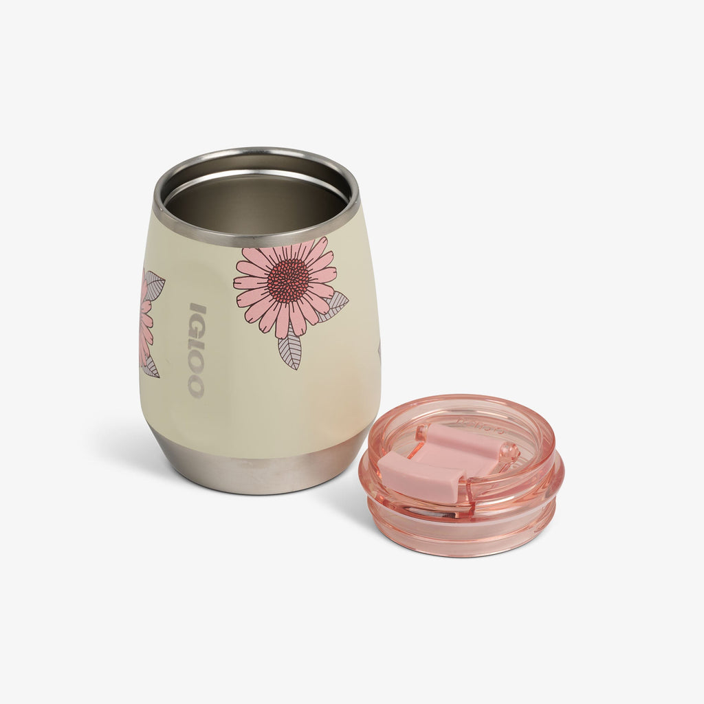 Floral 10 Oz Wine Tumbler