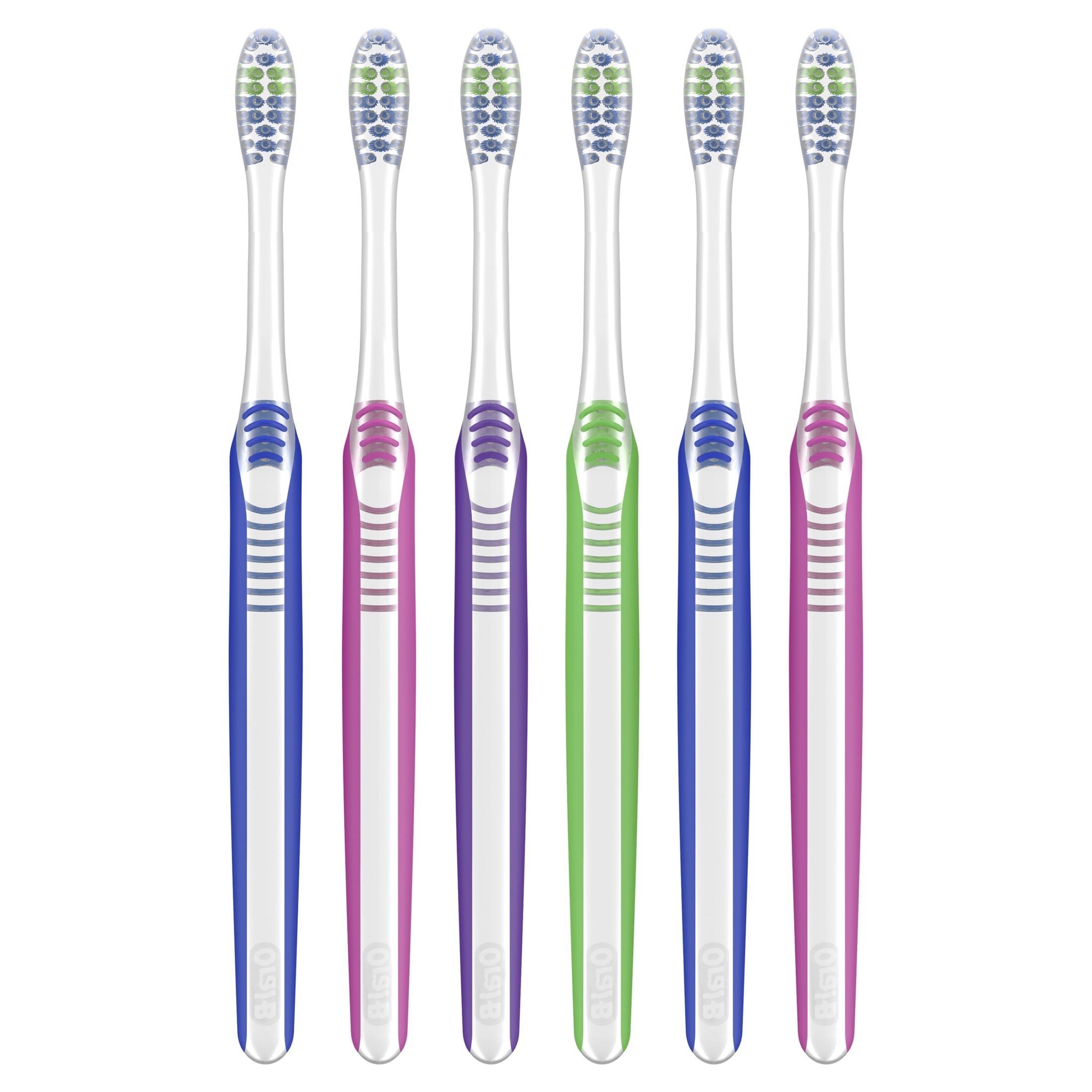 Toothbrush, Toothbrush Pack, Advanced Clean Toothbrush, Color-Changing Bristles, Soft, 6 Count