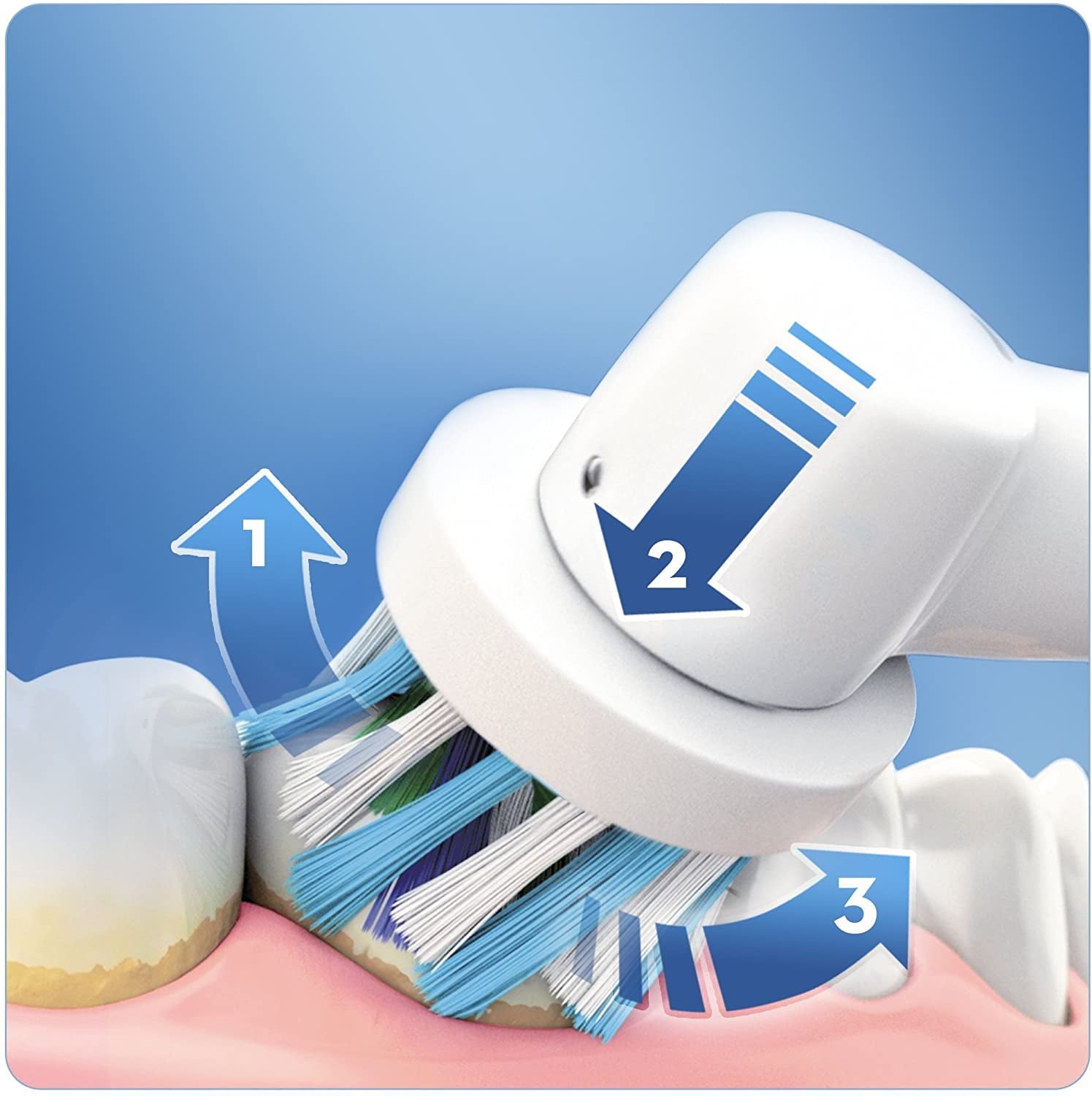 Cross Action Electric Toothbrush Replacement Brush Head Refill - 8 count