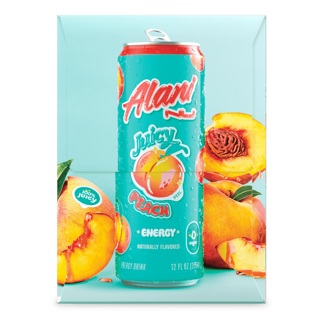 Energy Drink - Juicy Peach - 12oz Cans (6 Pack)