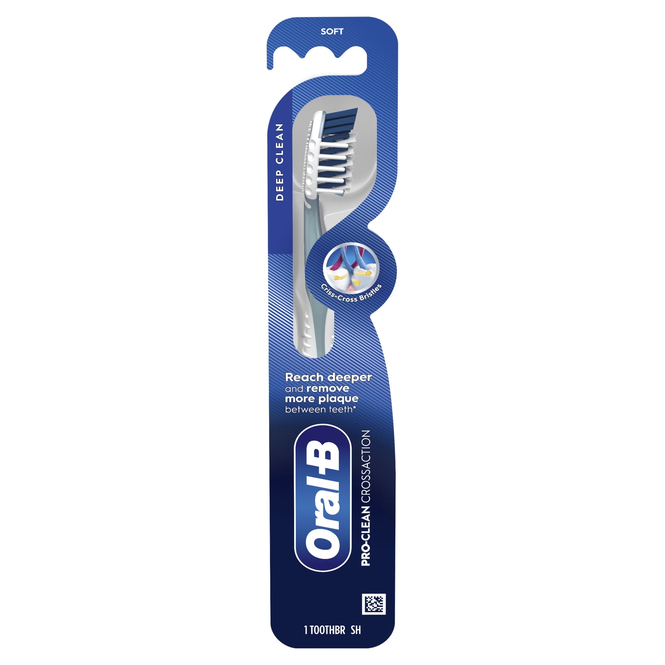 Toothbrush Pro Clean CrossAction, Deep Plaque Removal, Soft, 1 Count