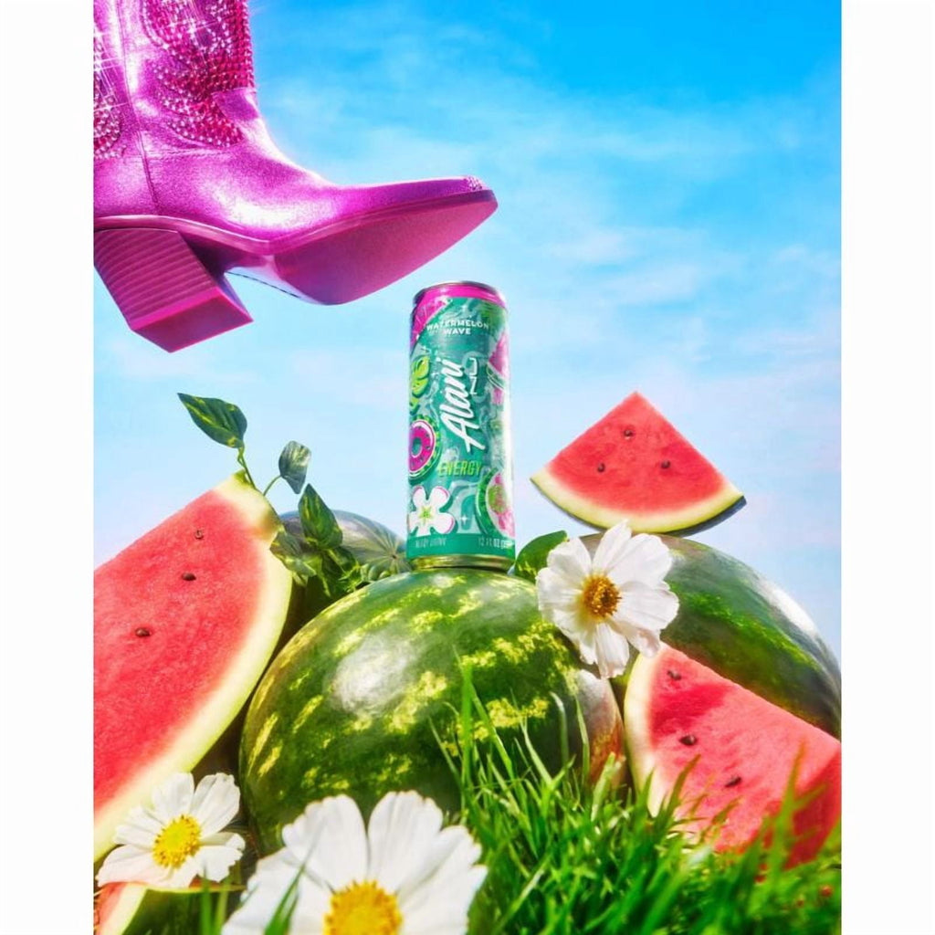 New  Nu Energy Drink Watermelon Wave 12 Fl oz (6 Pack)