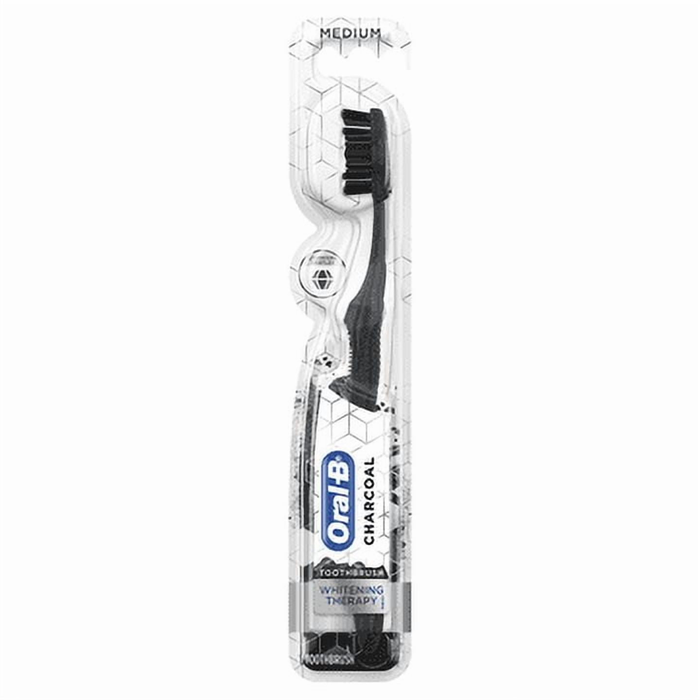 Charcoal Medium Toothbrush, Whitening Therapy 1 Count