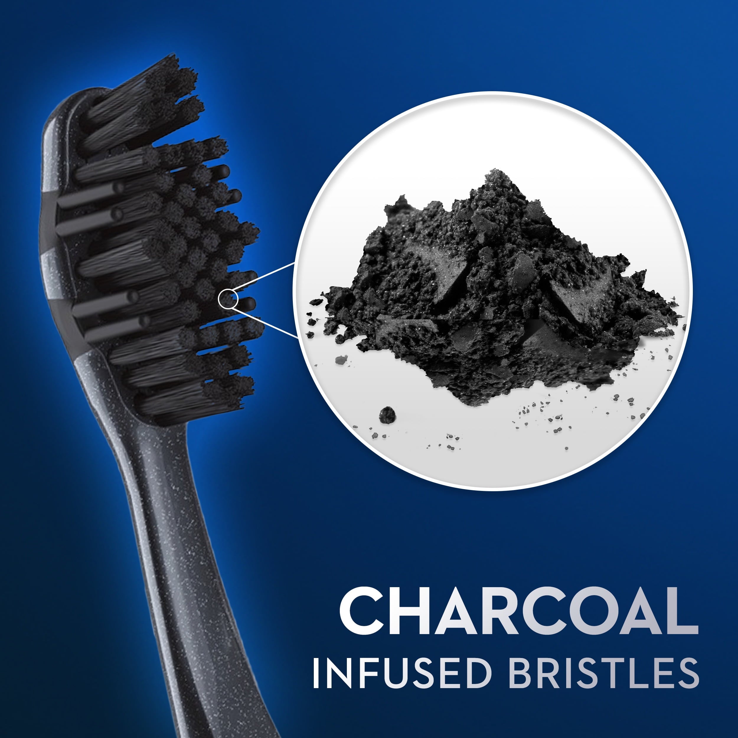 Charcoal Medium Toothbrush, Whitening Therapy 1 Count