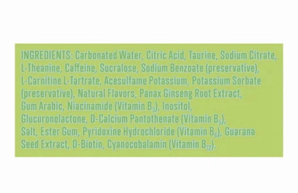 LIME SLUSH Energy Drink 6 Cans