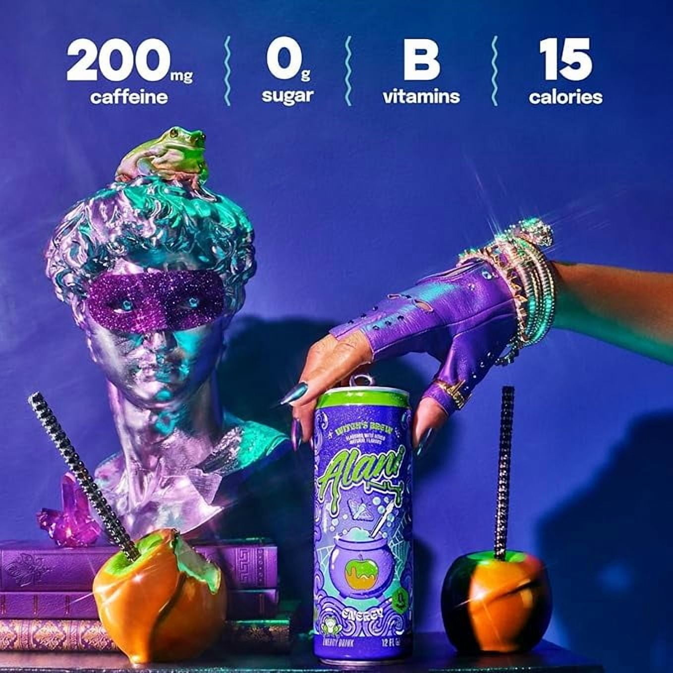 New  Energy Drinks Witch's Brew, Pink Slush, Watermelon Wave - Limited Edition Flavors - Variety Pack, Sugar-Free, Low-Calorie, 200mg Caffeine, Energy Boost Drink 12 fl oz (Pack of 6)