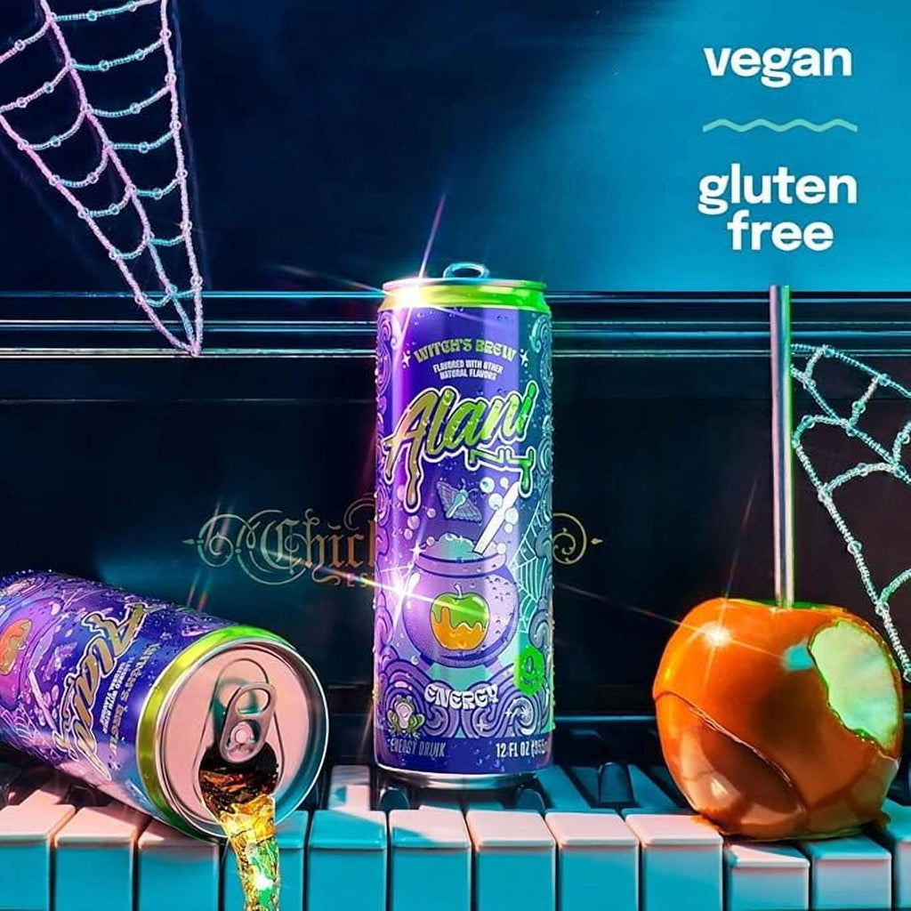 New  Energy Drinks Witch's Brew, Pink Slush, Watermelon Wave - Limited Edition Flavors - Variety Pack, Sugar-Free, Low-Calorie, 200mg Caffeine, Energy Boost Drink 12 fl oz (Pack of 6)