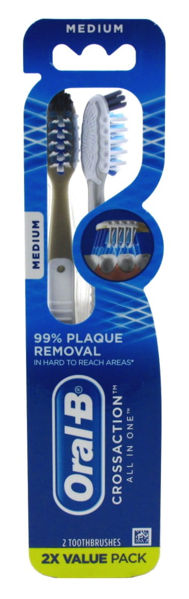 Toothbrush All-In-One Medium Value Twin Pack (Pack of 3)