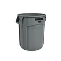 Heavy-duty round trash can / dumpster, 20-gallon capacity, white, suitable for outdoor garbage containers in places such as garden workers / construction workers / restaurants / backyards / offices / storage areas, 6 pieces per set.