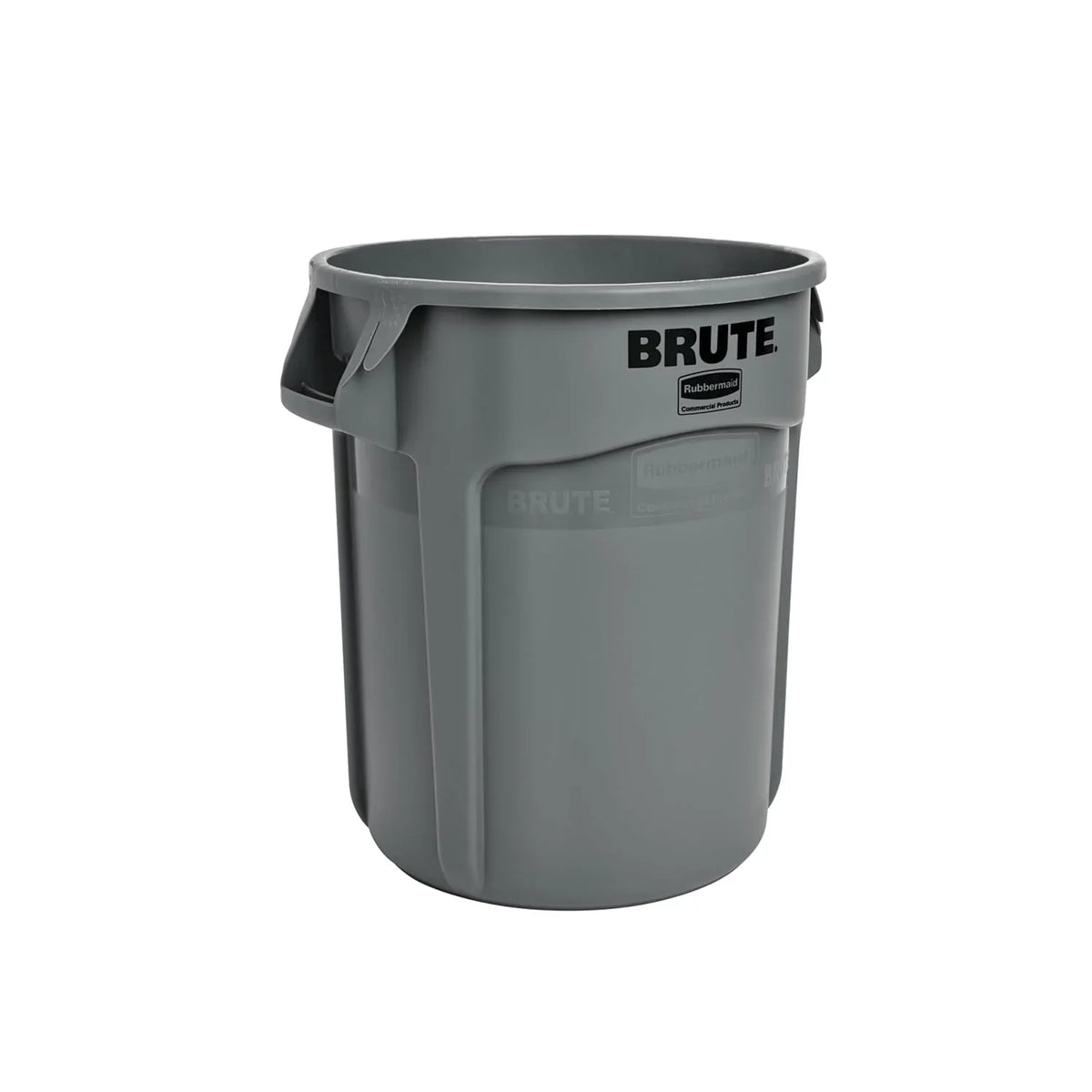Heavy-duty round trash can / dumpster, 20-gallon capacity, white, suitable for outdoor garbage containers in places such as garden workers / construction workers / restaurants / backyards / offices / storage areas, 6 pieces per set.