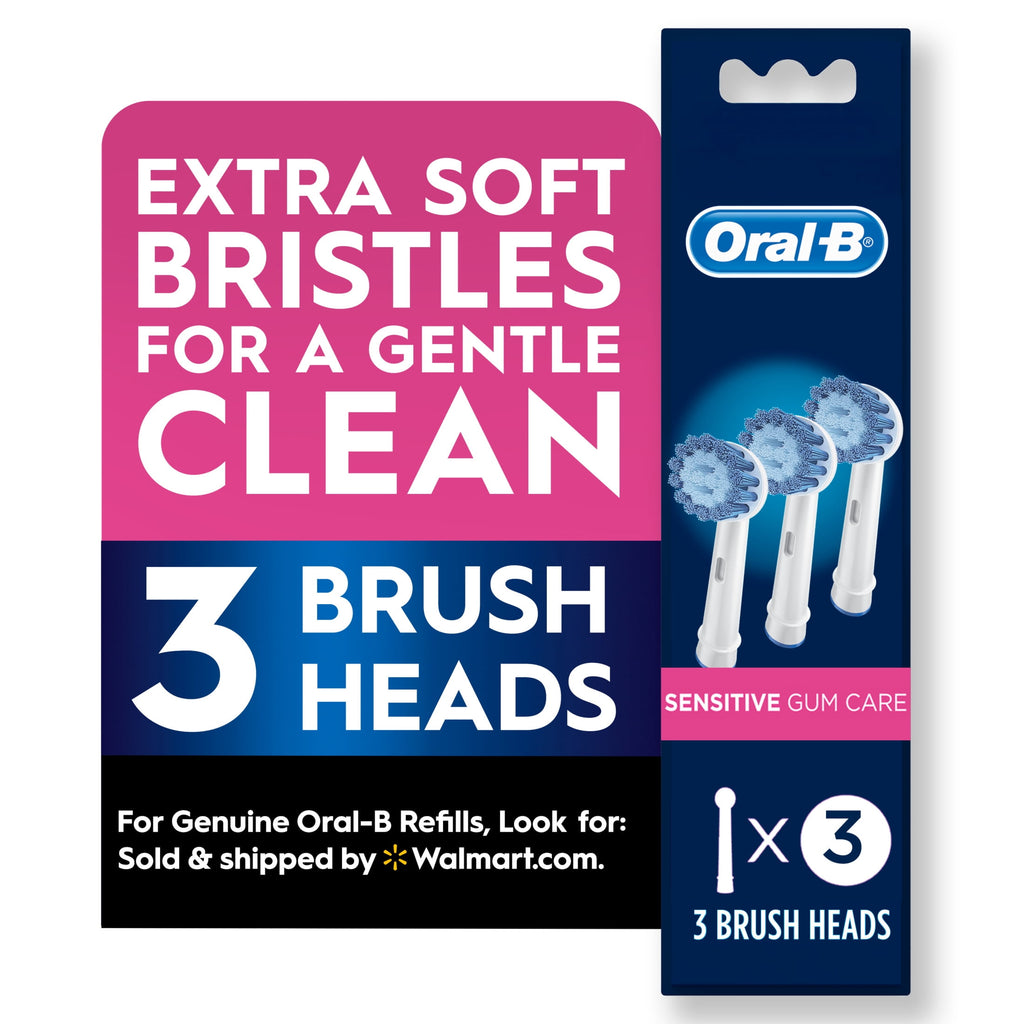 Toothbrush, Sensitive Gum Care Replacement Electric Toothbrush Head, 3 Count
