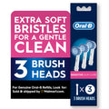 Toothbrush, Sensitive Gum Care Replacement Electric Toothbrush Head, 3 Count