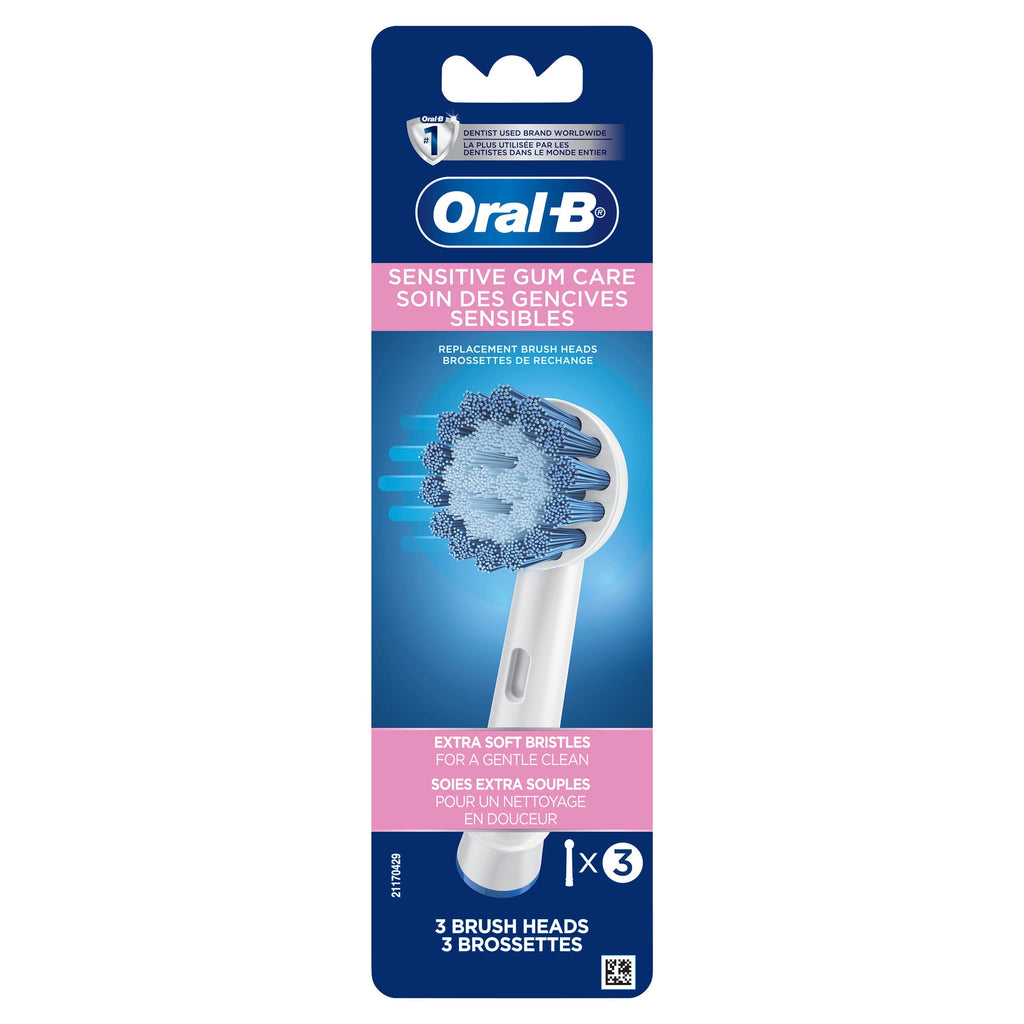 Toothbrush, Sensitive Gum Care Replacement Electric Toothbrush Head, 3 Count