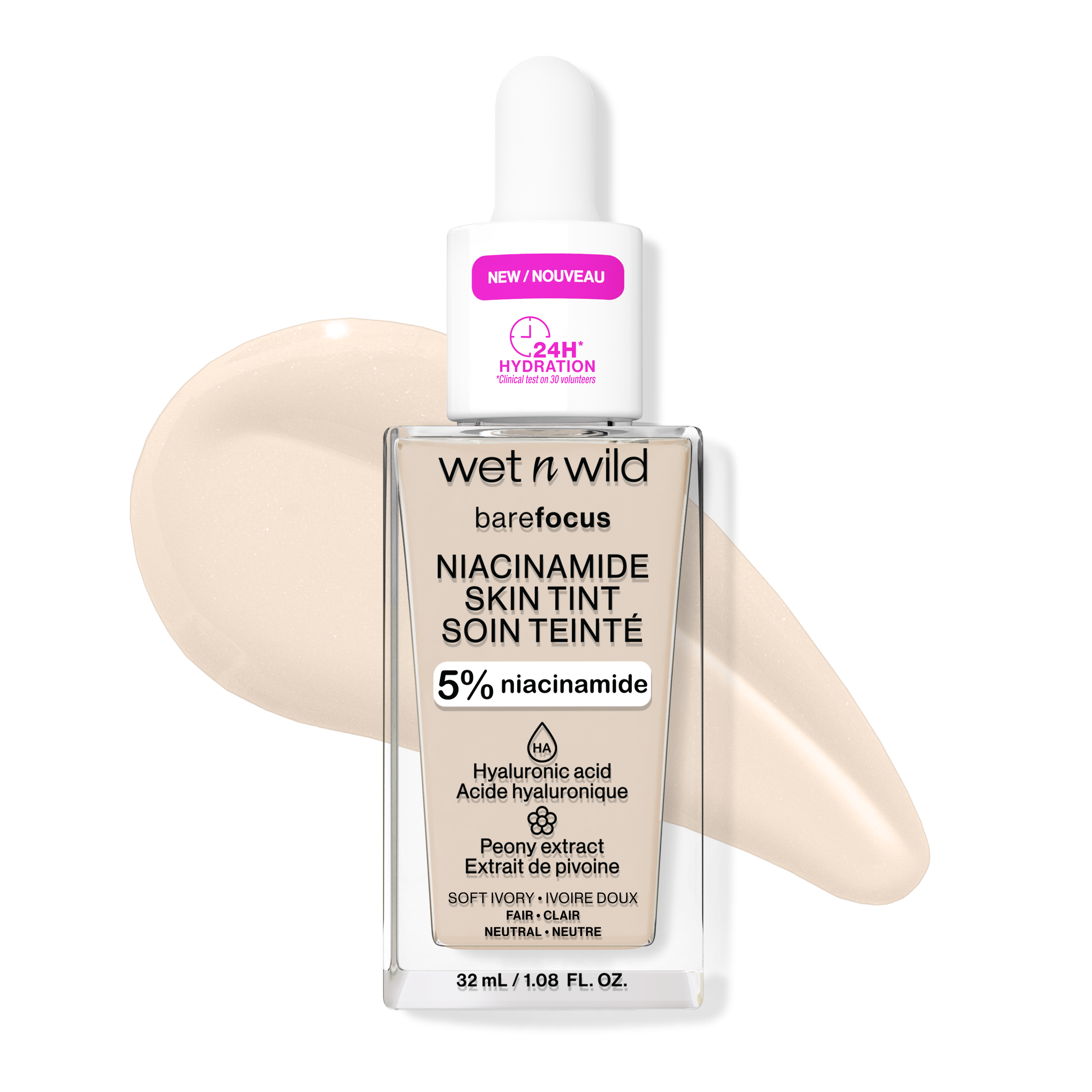 Bare Focus Niacinamide Skin Tint | Soft Ivory
