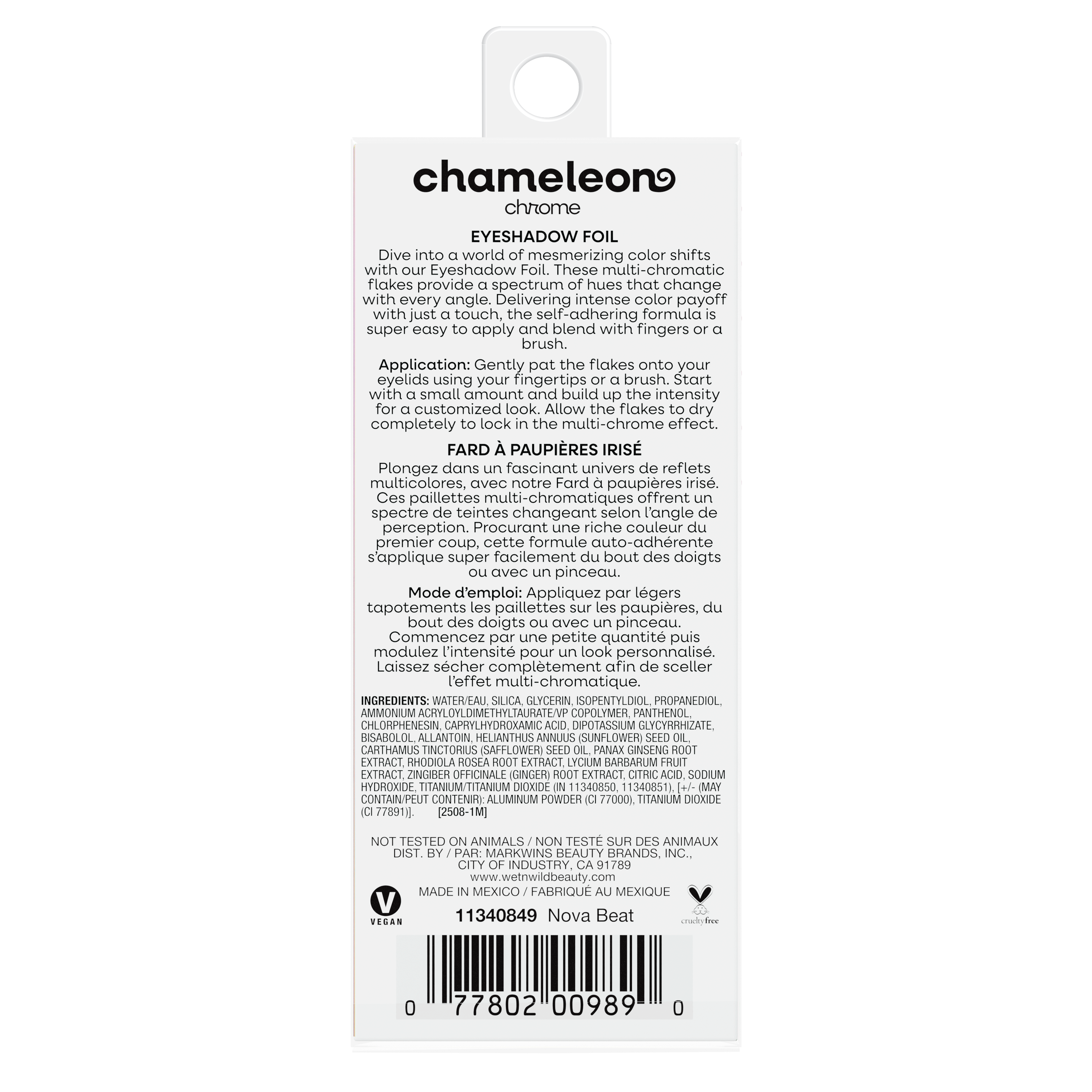 Chameleon Chrome Eyeshadow Foil | Nova Beat