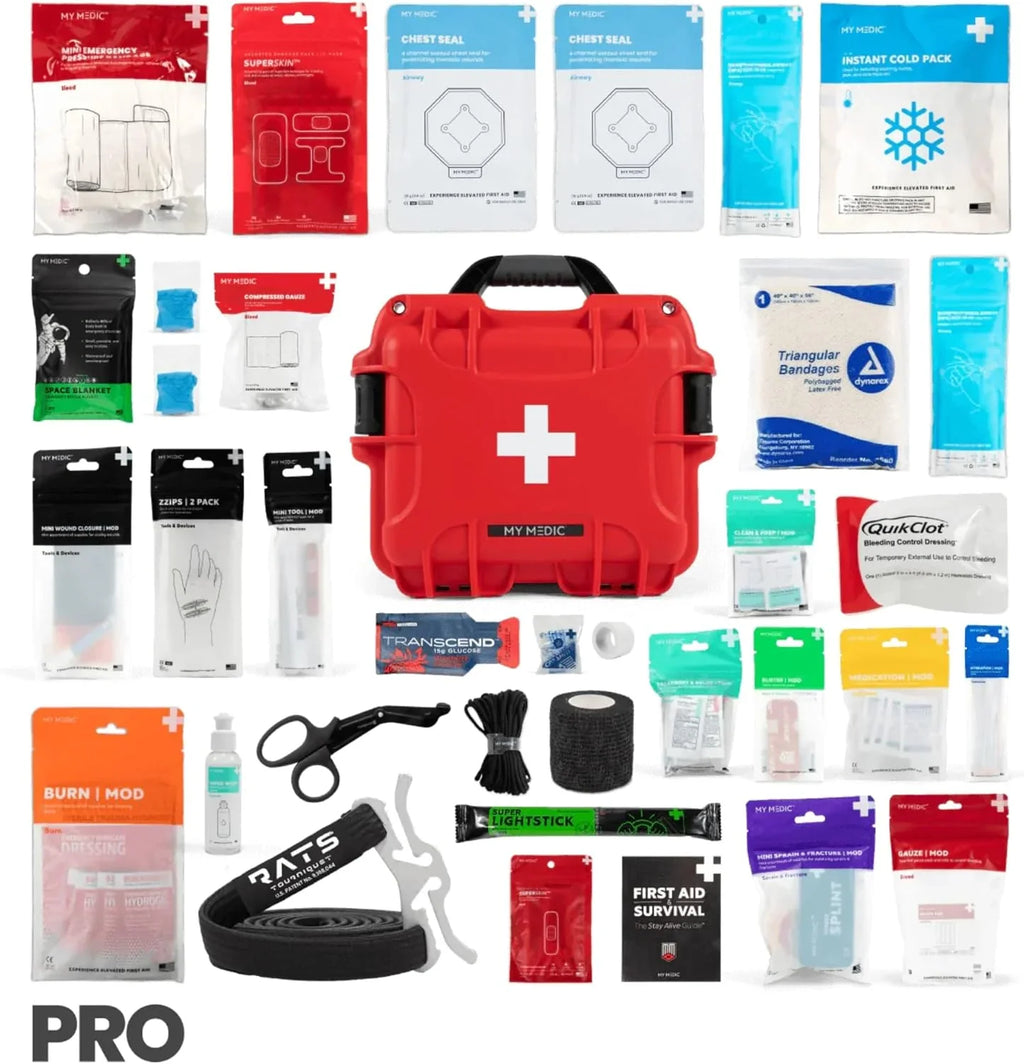 Waterproof first aid kit - Emergency medical supplies and essential survival items, suitable for emergency provisions and necessities in cars, homes, boats, camping and traveling.