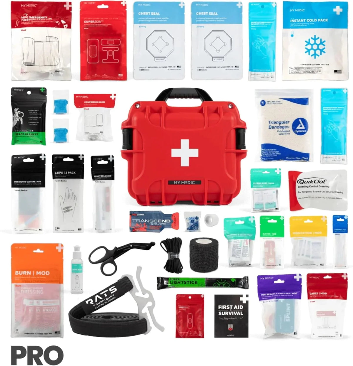 Waterproof first aid kit - Emergency medical supplies and essential survival items, suitable for emergency provisions and necessities in cars, homes, boats, camping and traveling.
