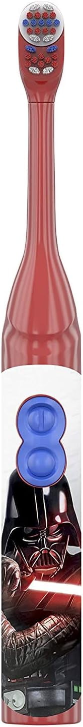 Kid's Battery Power Toothbrush featuring Disney's STAR WARS Characters, 3 Count, Red