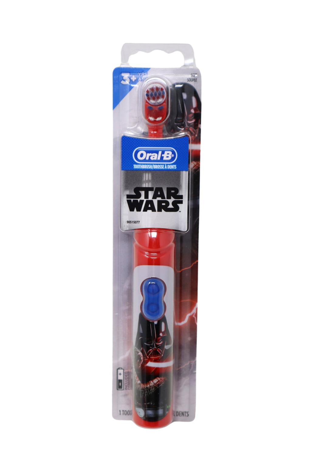 Kid's Battery Power Toothbrush featuring Disney's STAR WARS Characters, 3 Count, Red