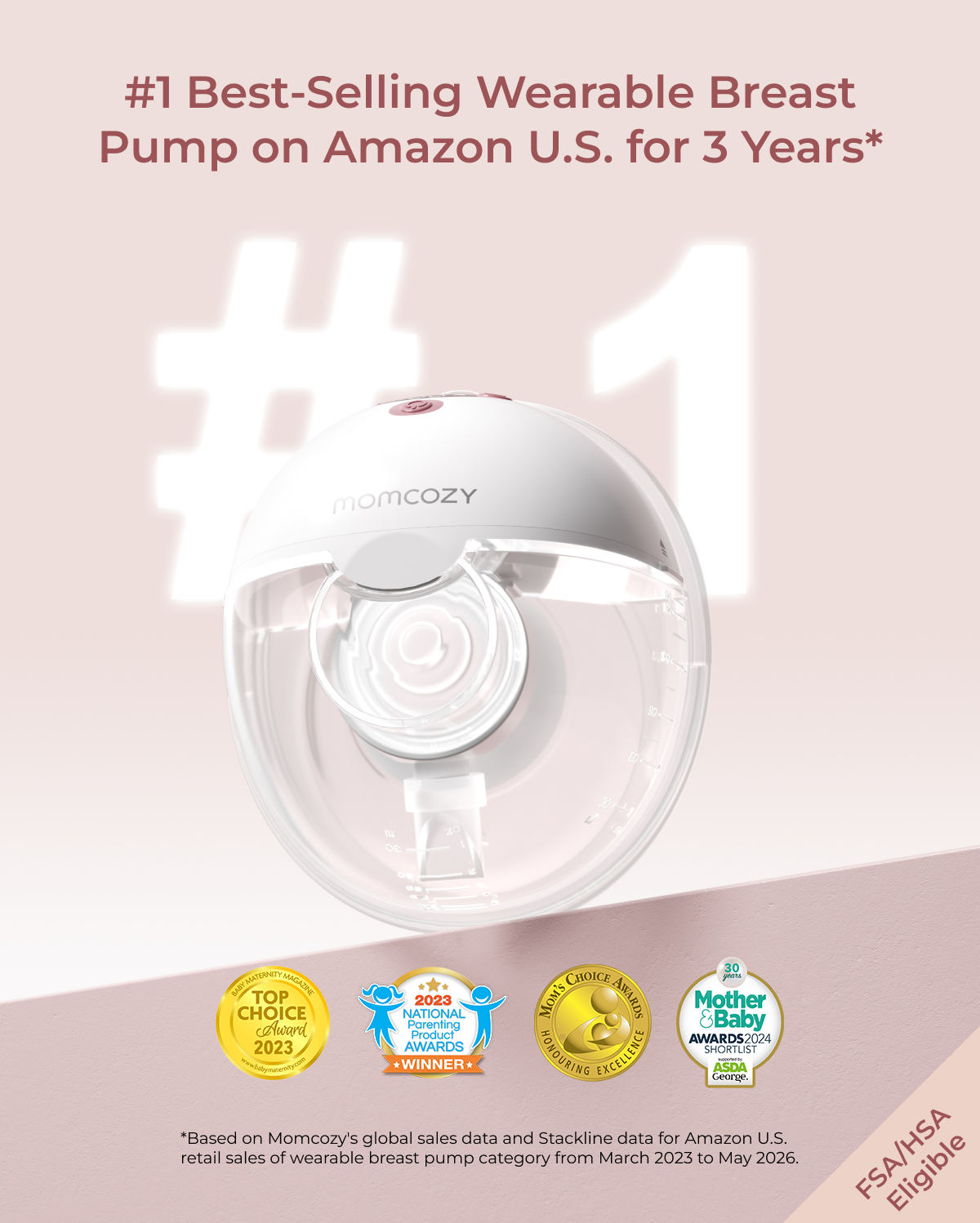 M5 Smart Wearable Breast Pump &  KleanPal Pro Baby Bottle Washer and Sterilizer Bundle