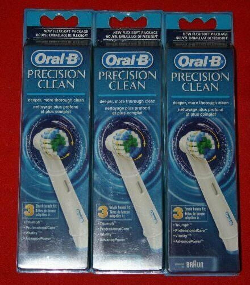 Precision Clean Replacement Brushhead, High-Low Bristle, 3-Pack