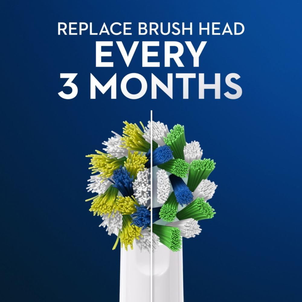 Professional Cross Action Replacement Brush Heads, 3 Pk, EB50-3