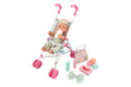 15" Baby Doll With Stroller And Accessories