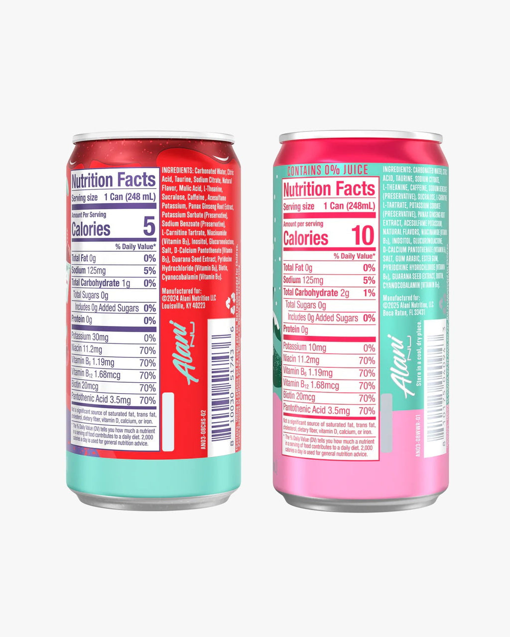 Mini Energy winter wonderland and cherry slush 08 oz 12pk