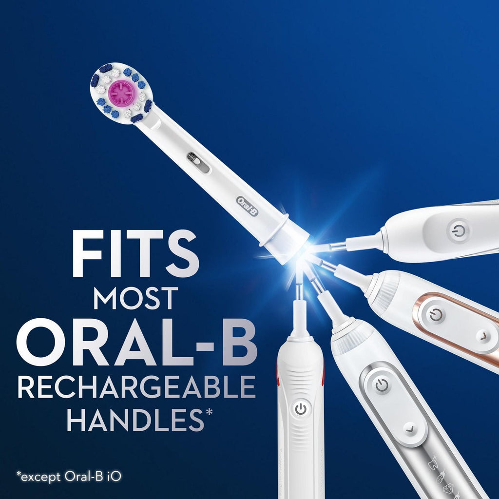 3D White Replacement Brush Heads 3 ct Carded Pack