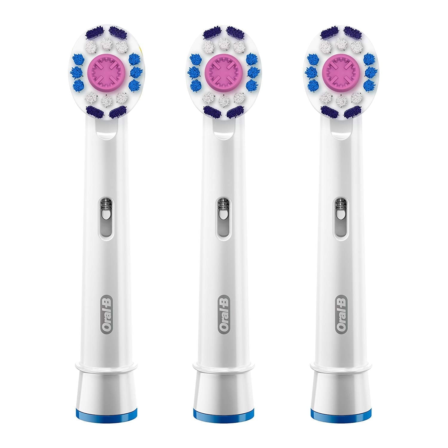 3D White Replacement Brush Heads 3 ct Carded Pack