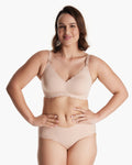 Jelly Strip - Seamless Push up Nursing Bra - Oyster Pink