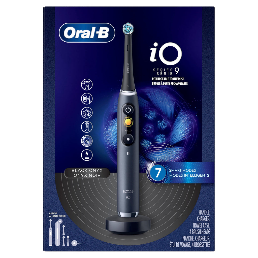 Toothbrush, iO Series 9 Electric Toothbrush with 4 Brush Heads, Black Onyx