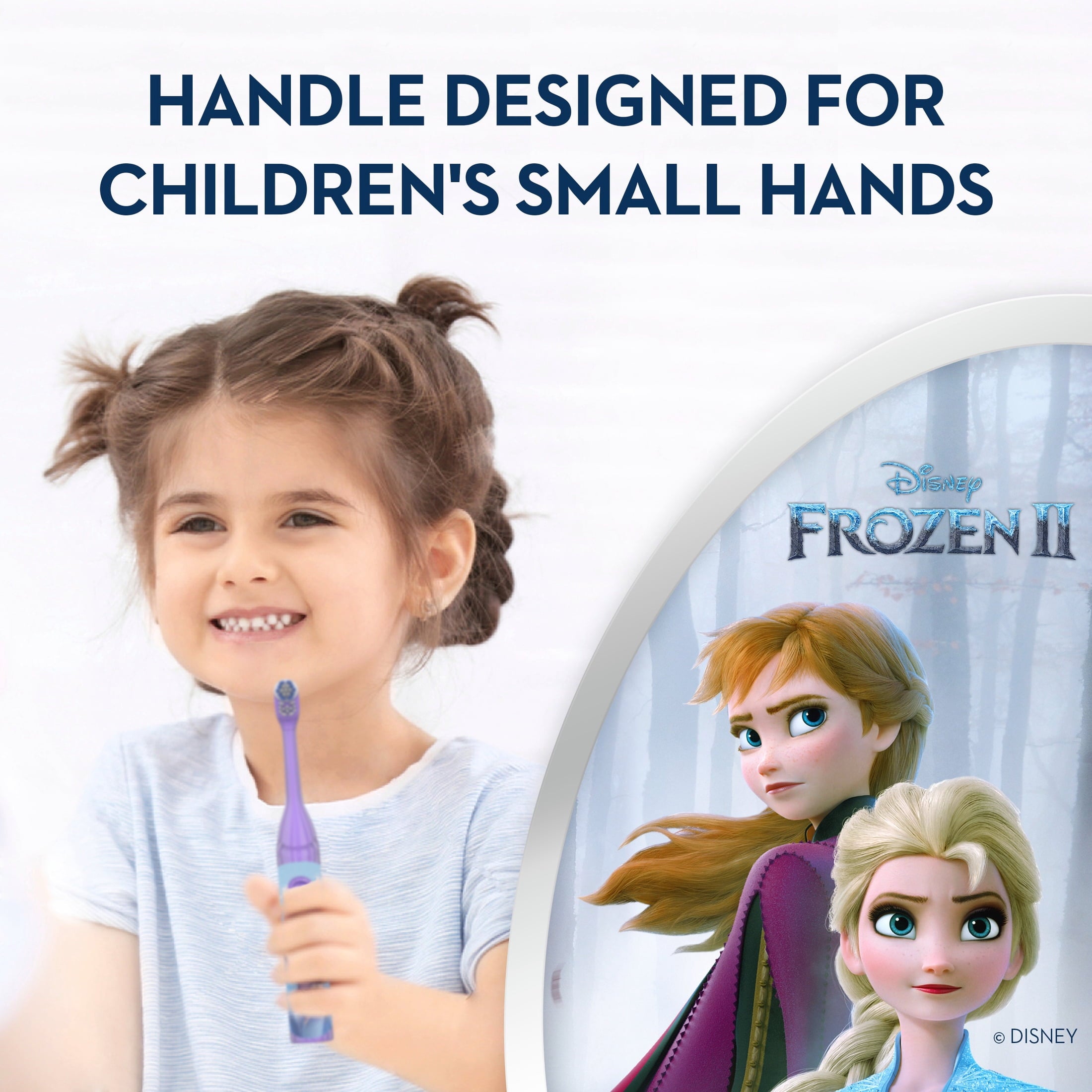 ‑B Kids Toothbrush, Pro‑Health Battery Powered Kids Toothbrush, Frozen, Soft Bristles, Ages 3+