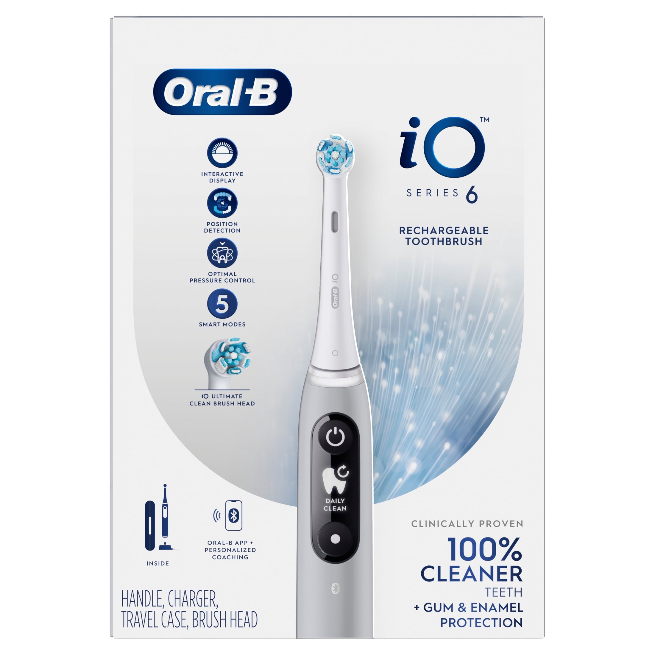 Toothbrush, iO Series 6 Electric Toothbrush with (1) Brush Head, Gray Opal