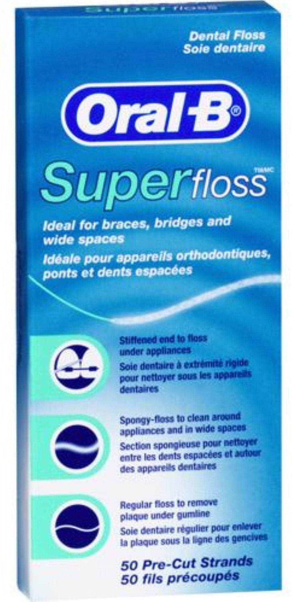 Superfloss Dental Floss 50 Each