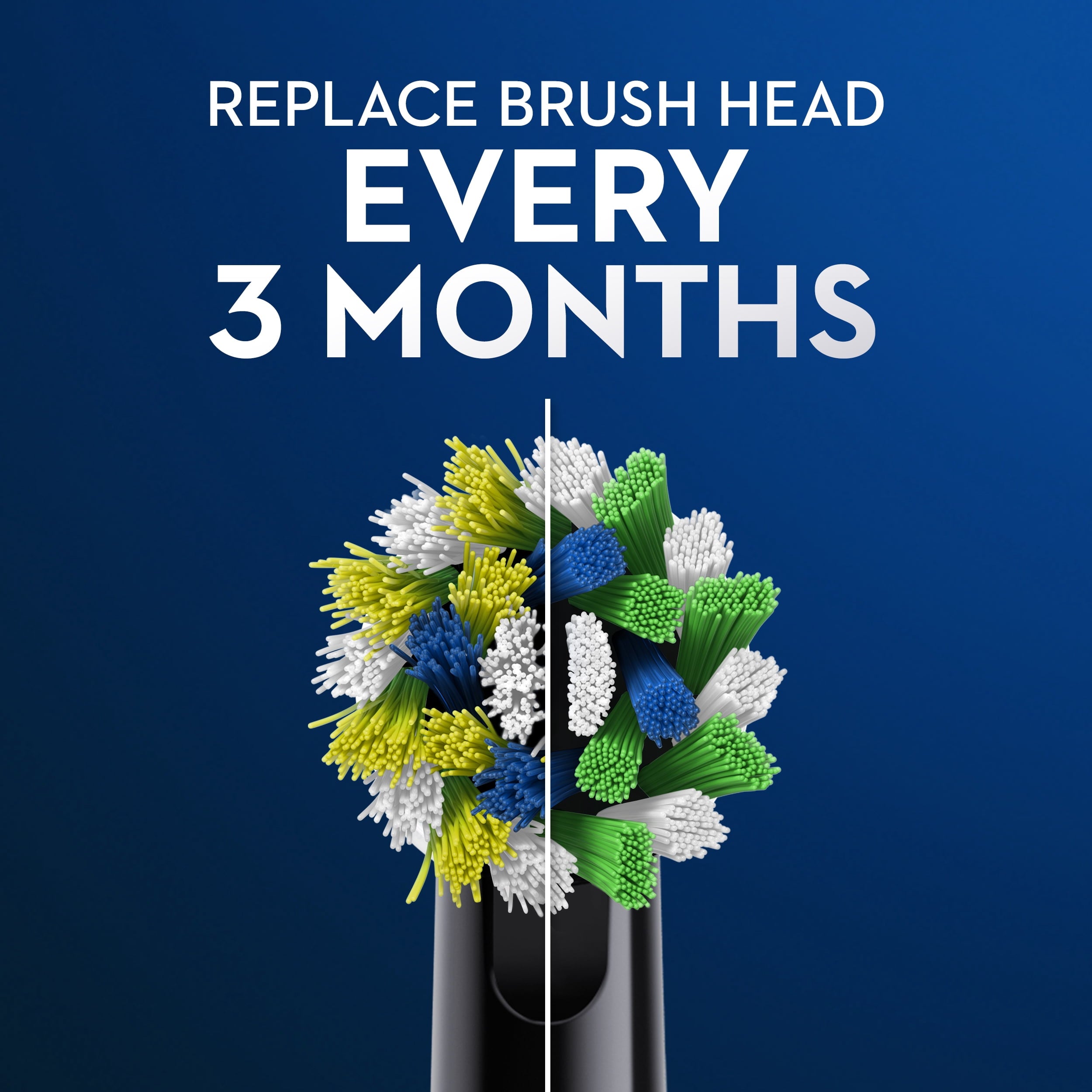 Toothbrush Heads, CrossActionX X-Filament Replacement Brush Heads, 4 Count
