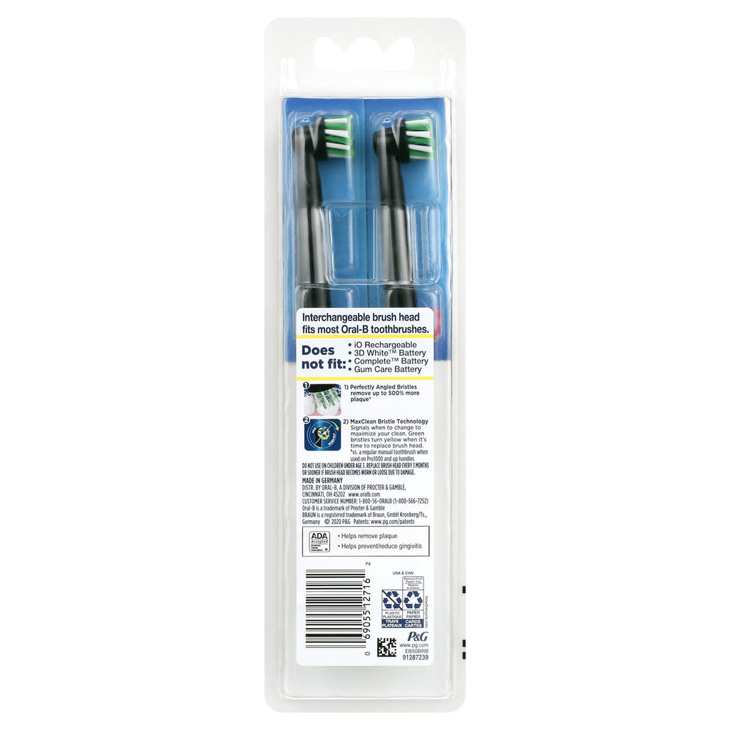 Toothbrush Heads, CrossActionX X-Filament Replacement Brush Heads, 4 Count