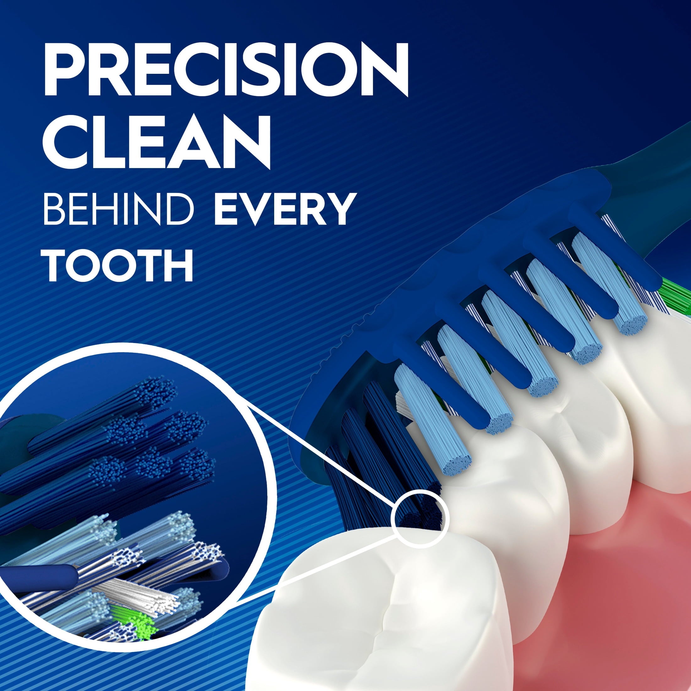 Toothbrush, Pro Clean Cross Action, Deep Plaque Removal, Medium, 4 Count