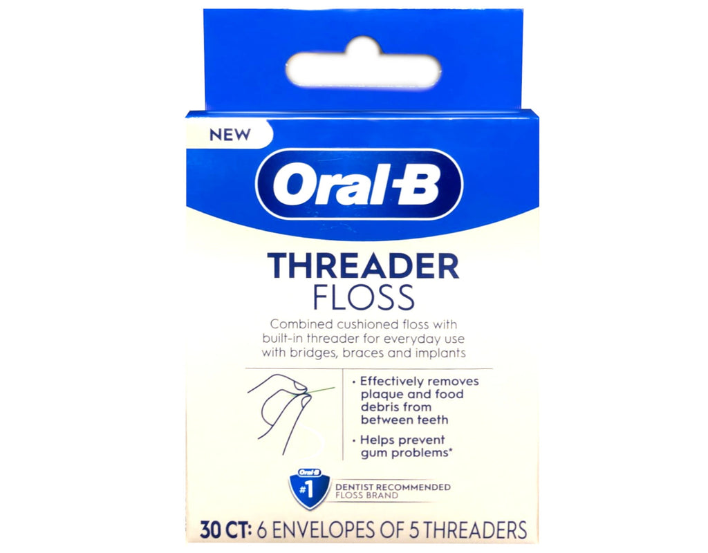 6 Pack -  Glide Pro-Health Threader Floss 30 Each