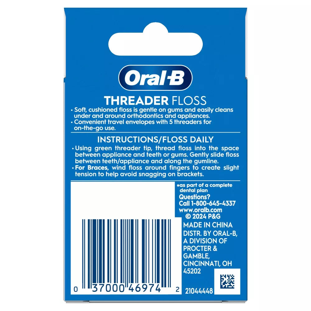 6 Pack -  Glide Pro-Health Threader Floss 30 Each