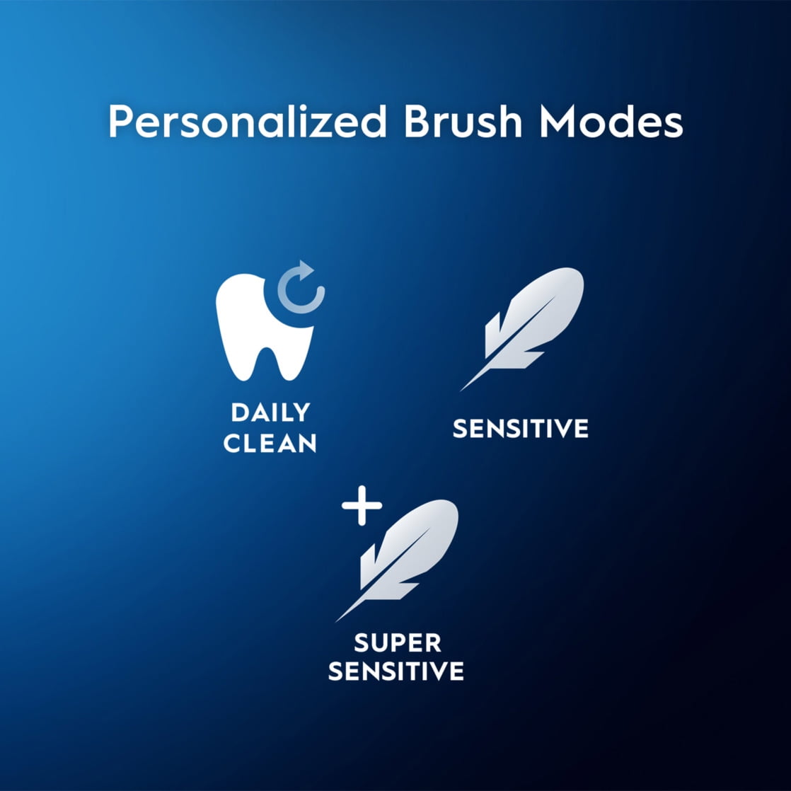 Toothbrush, Pro 500 + Electric Toothbrush with (2) Brush Heads, Rechargeable, Black