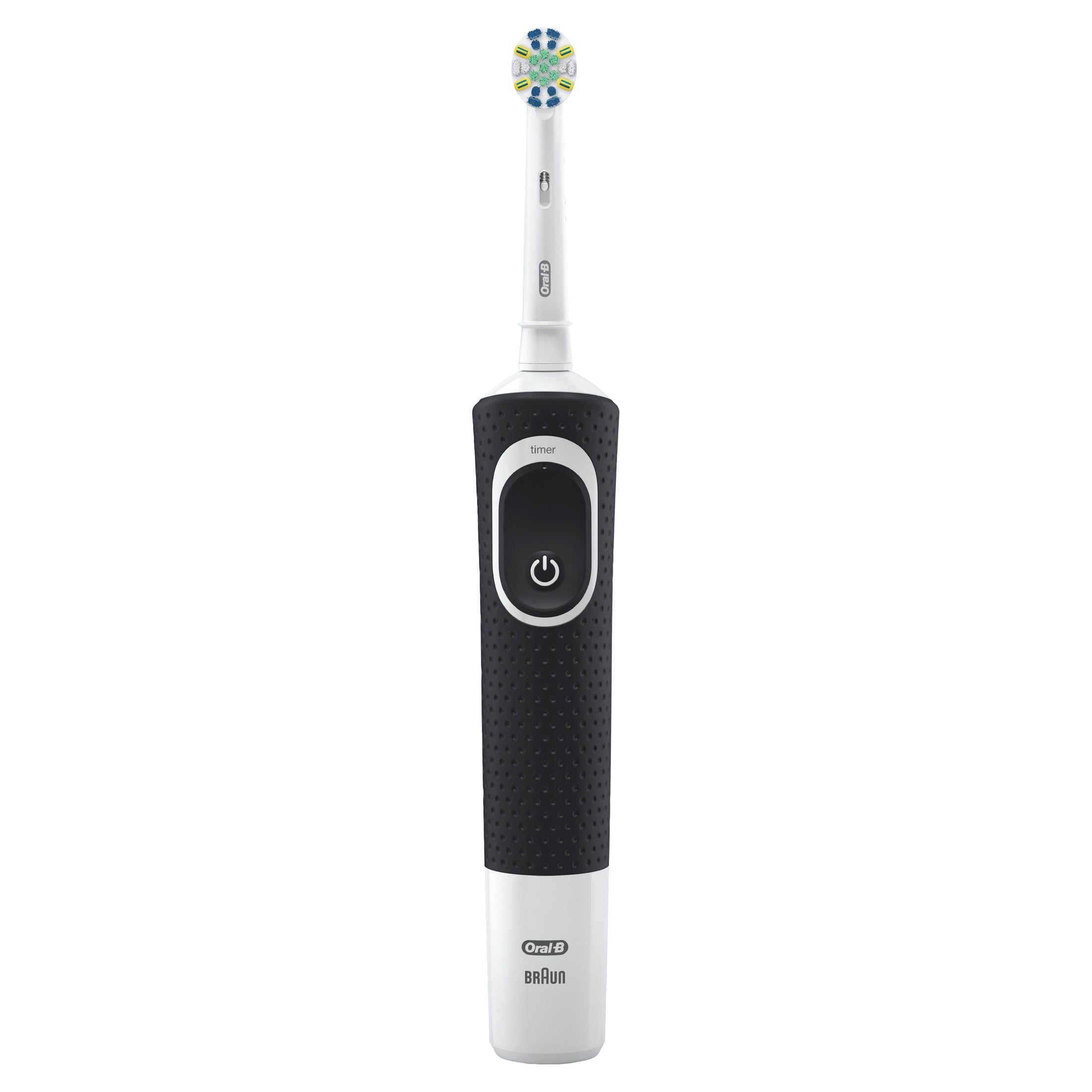 ‑B Floss, Vitality Floss Action Rechargeable Electric Toothbrush, Black, 1 Count, for Adults &amp; Kids 3+