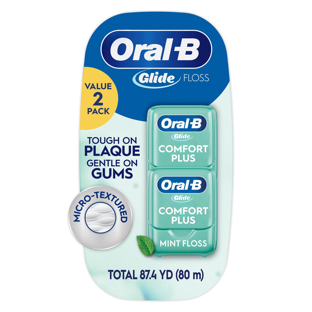 Glide Comfort Plus Dental Floss, Extra Soft, Value 2 Pack (40m Each)