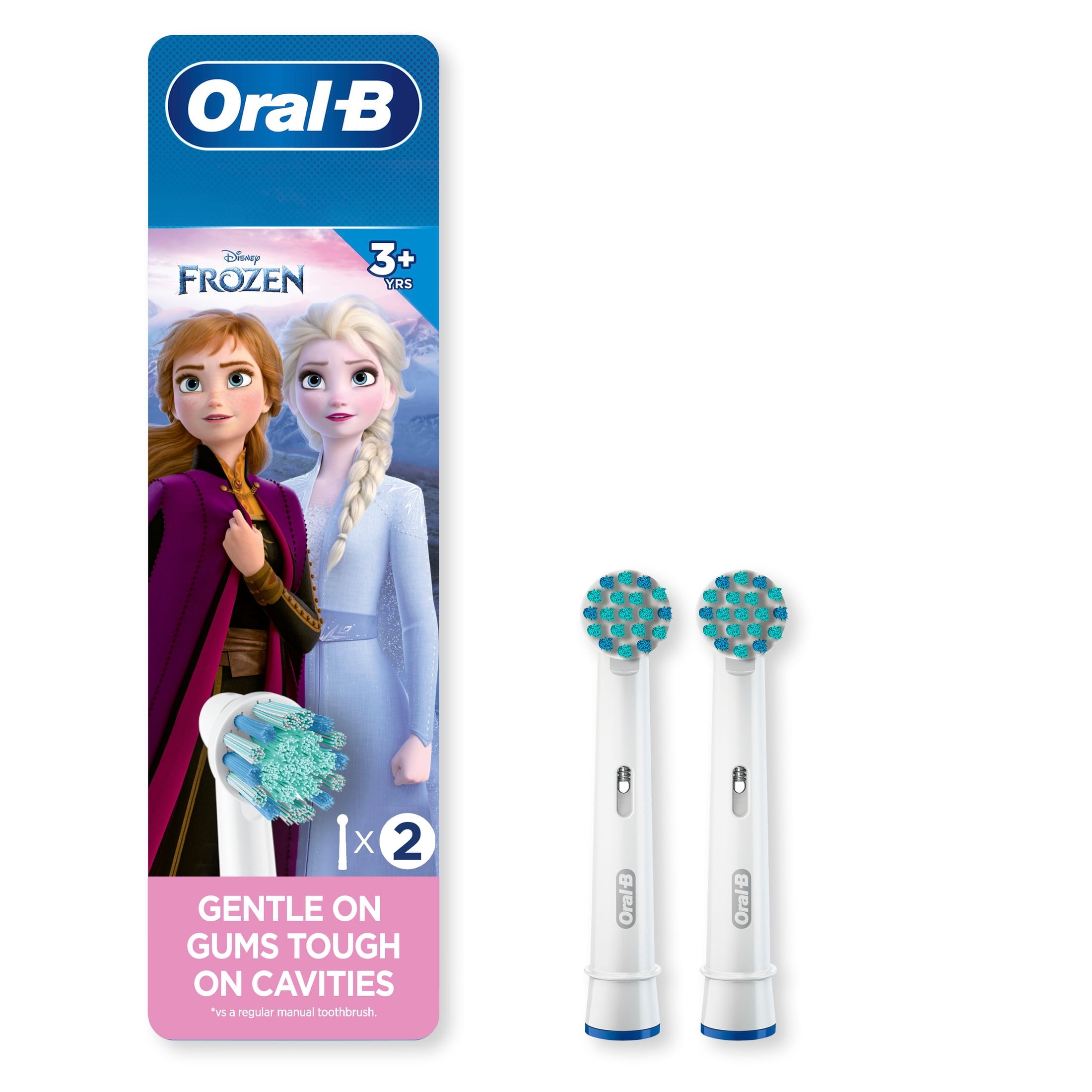 Kids Extra Soft Replacement Brush Heads featuring Disney's Frozen II, 2 Count