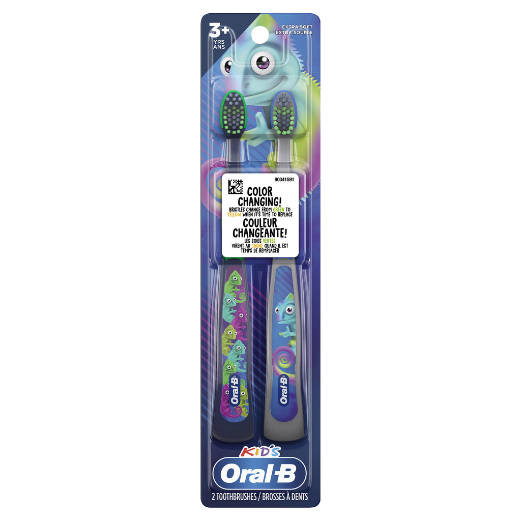 Kid's Manual Toothbrush for 3+, Extra Soft, 2 Count