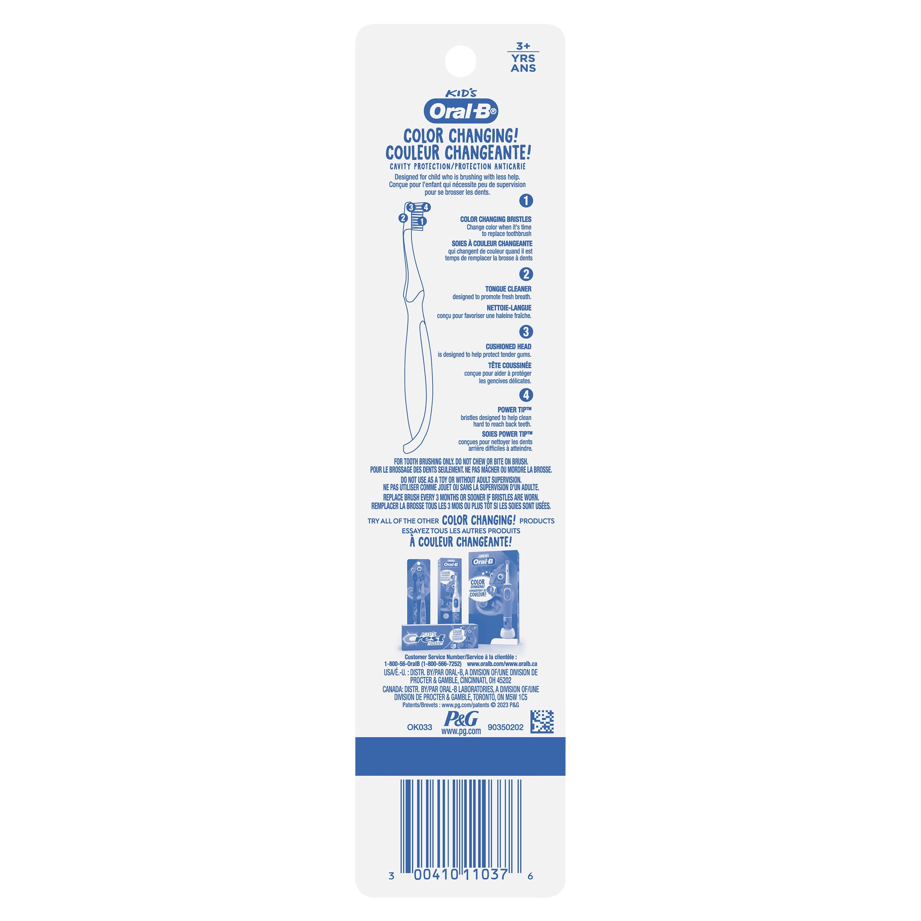 Kid's Manual Toothbrush for 3+, Extra Soft, 2 Count