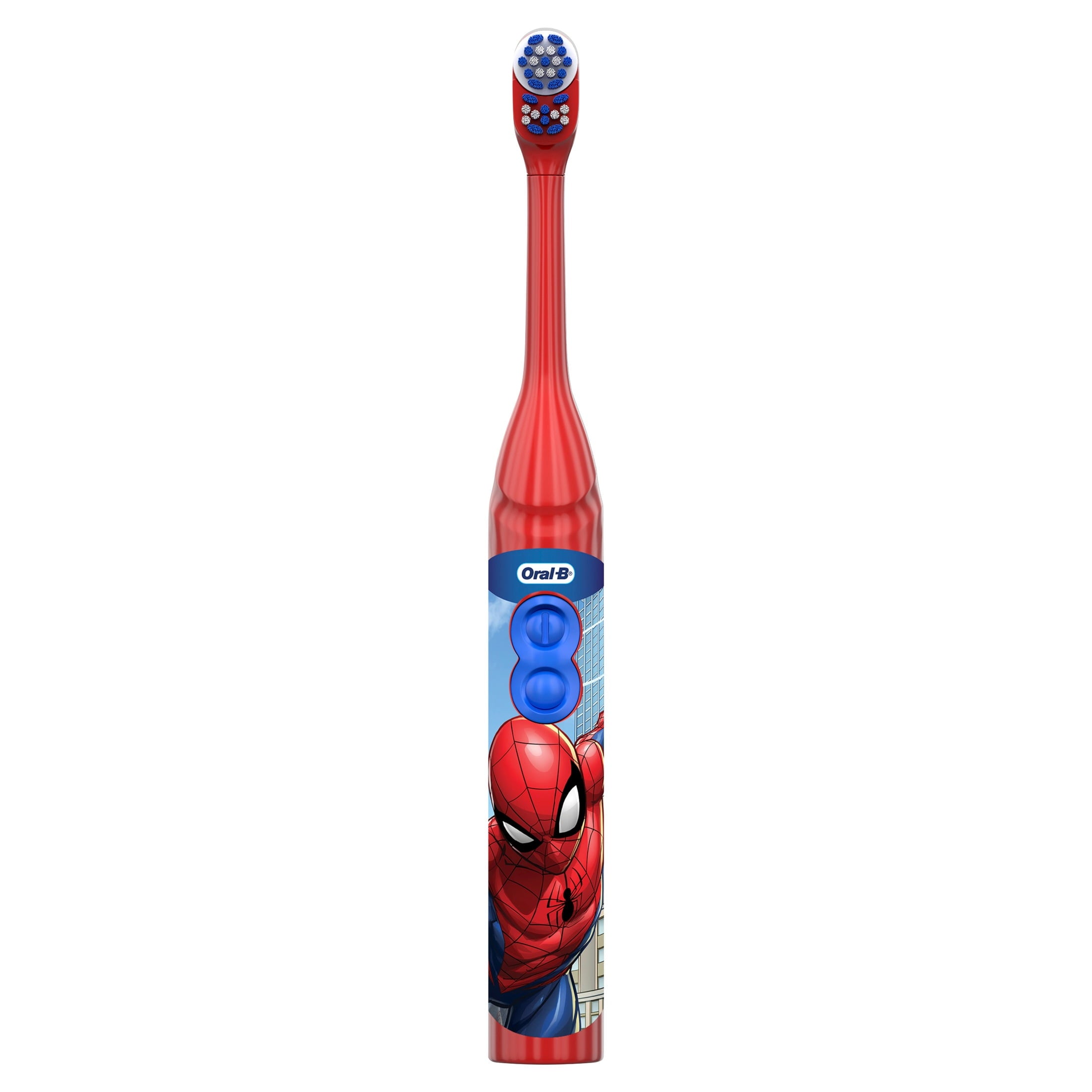 Kids Toothbrush, Battery Toothbrush featuring Spiderman, Soft Bristles, for Kids 3+