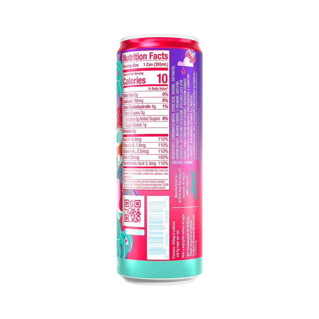 Energy Drink, Hawaiian Shaved Ice And Winter Wonderland, Variety Pack, 12 fl oz (12 Pack)