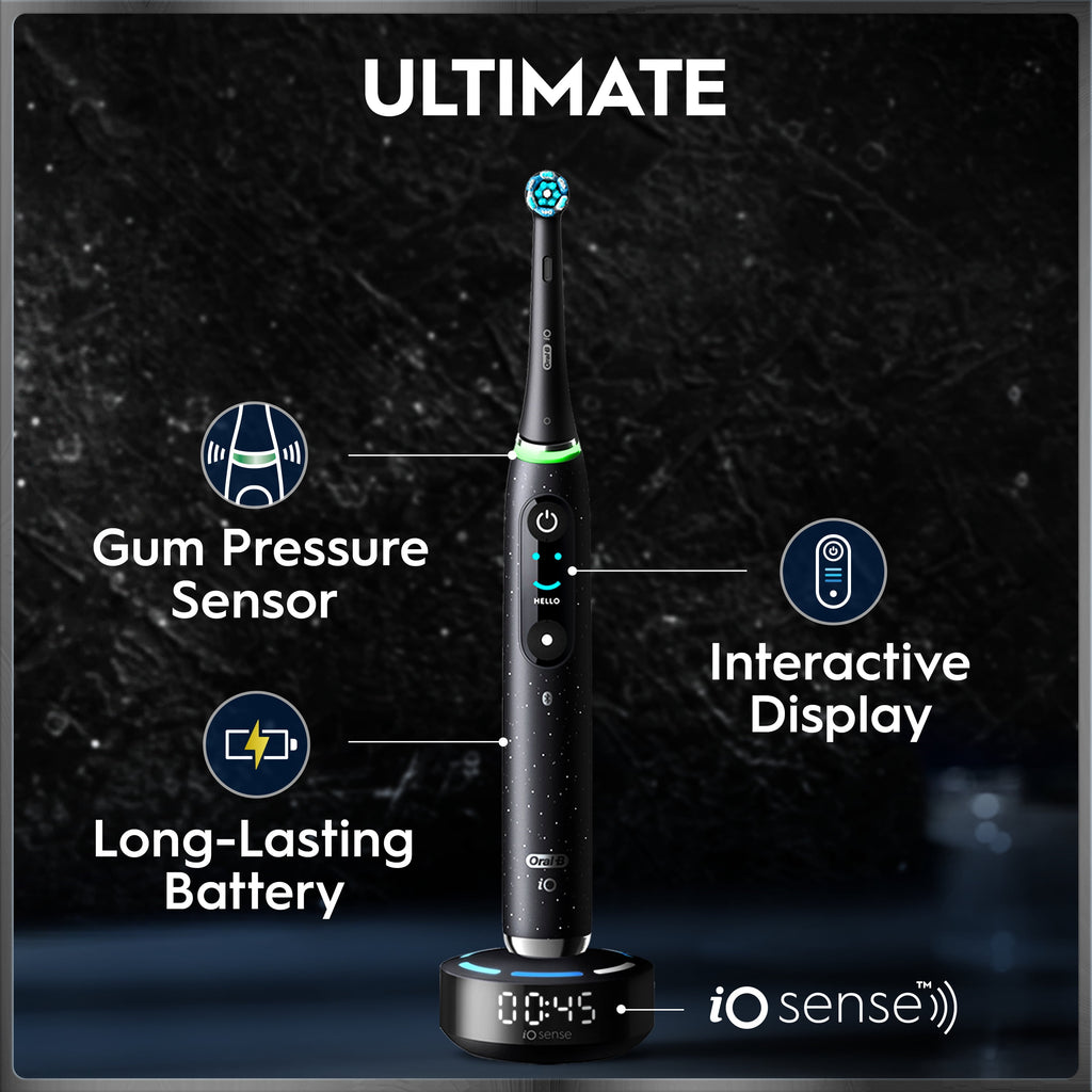 iO Series 10 Rechargeable Electric Toothbrush, (4) Brush Heads