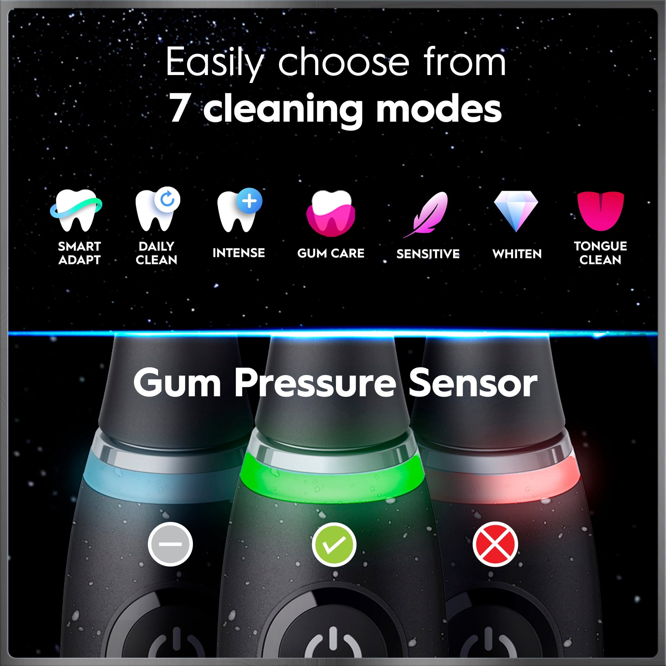 iO Series 10 Rechargeable Electric Toothbrush, (4) Brush Heads